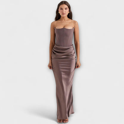 Robe Maxi Satin Chic pour Soirée