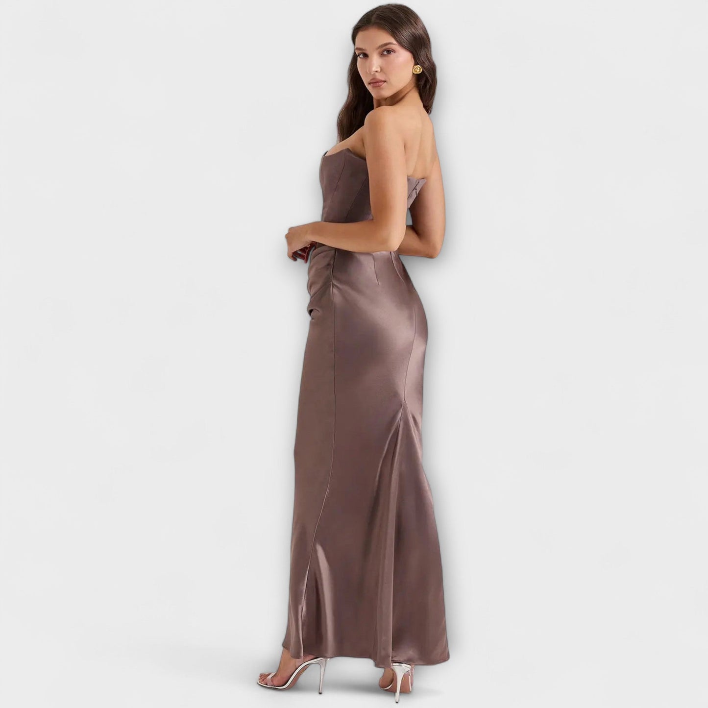 Robe Maxi Satin Chic pour Soirée