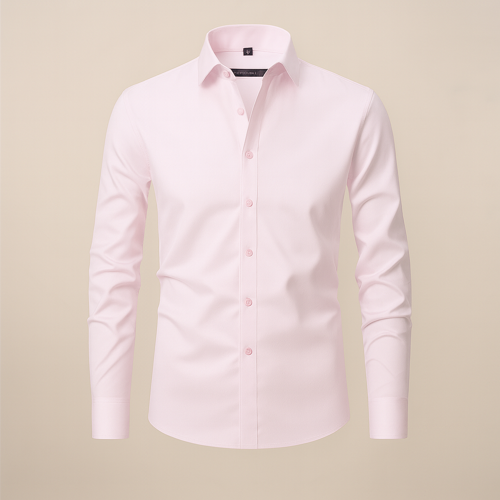 Chemise à Manches Longues pour Hommes – Tissu Anti-Froissement pour Toutes les Occasions