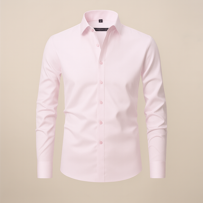 Chemise à Manches Longues pour Hommes – Tissu Anti-Froissement pour Toutes les Occasions