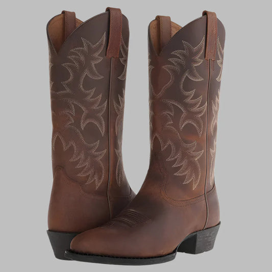Bottes de cowboy Connor pour homme, style western à enfiler