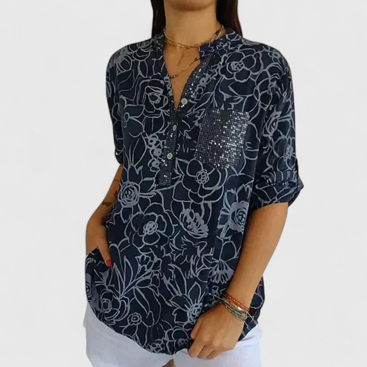 Rhezlynn | Blouse Chic pour le Travail et les Événements