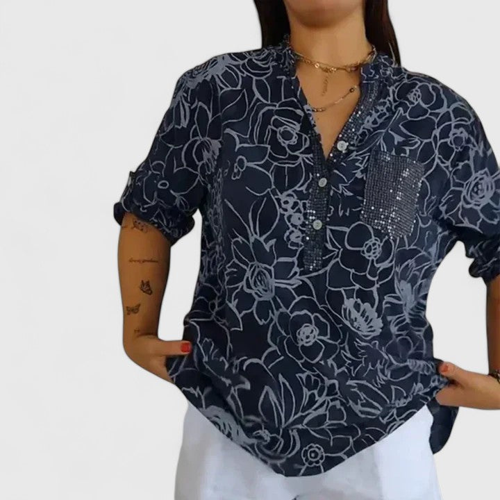 Rhezlynn | Blouse Chic pour le Travail et les Événements