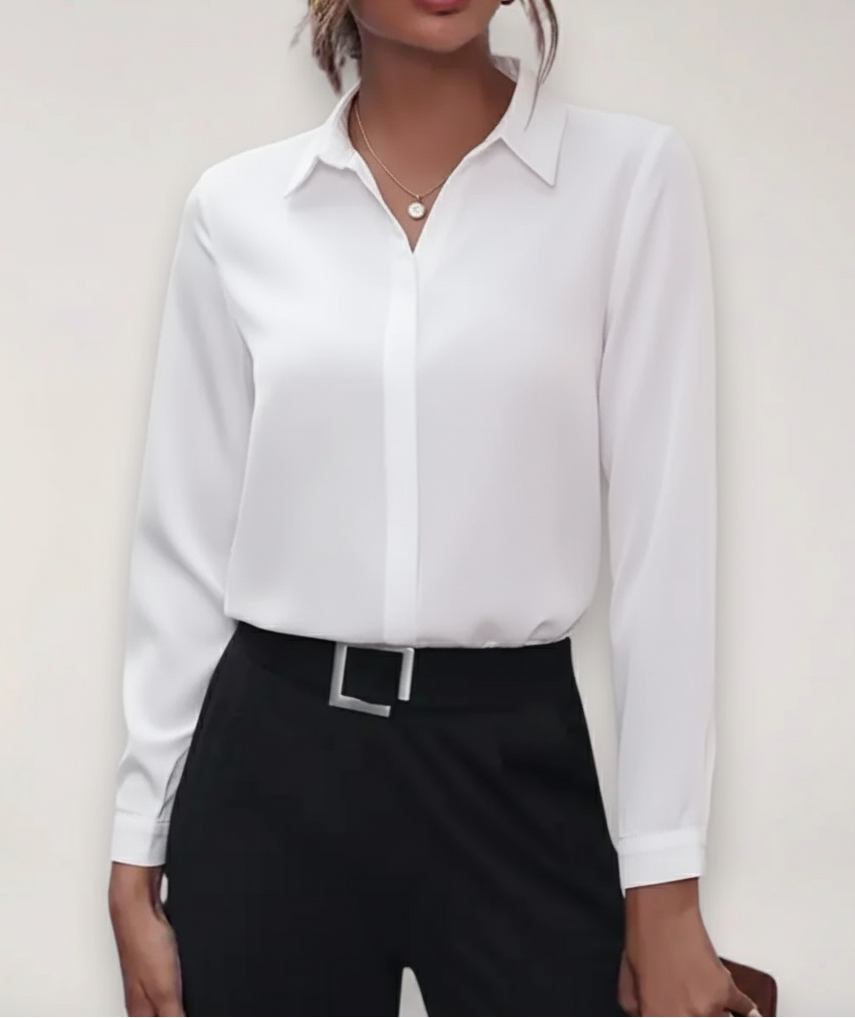 Blouse Chic à Boutons pour Bureau et Tenue Quotidienne
