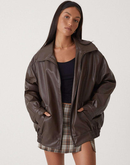 Ruby | Veste Bomber Oversize pour Femme au Style Chic